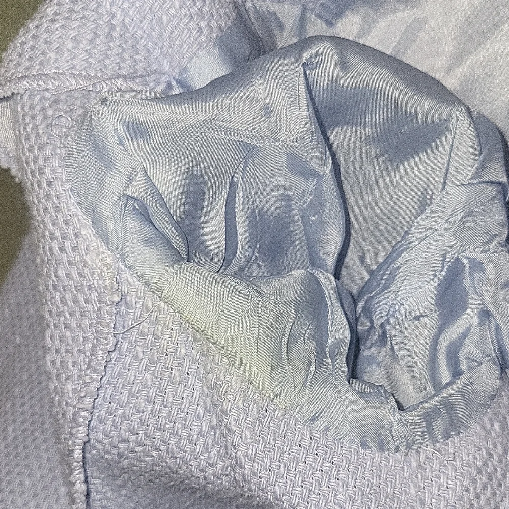 Rare Find Les Copains Sky Blue Textured Blazer - Picture 8 of 8